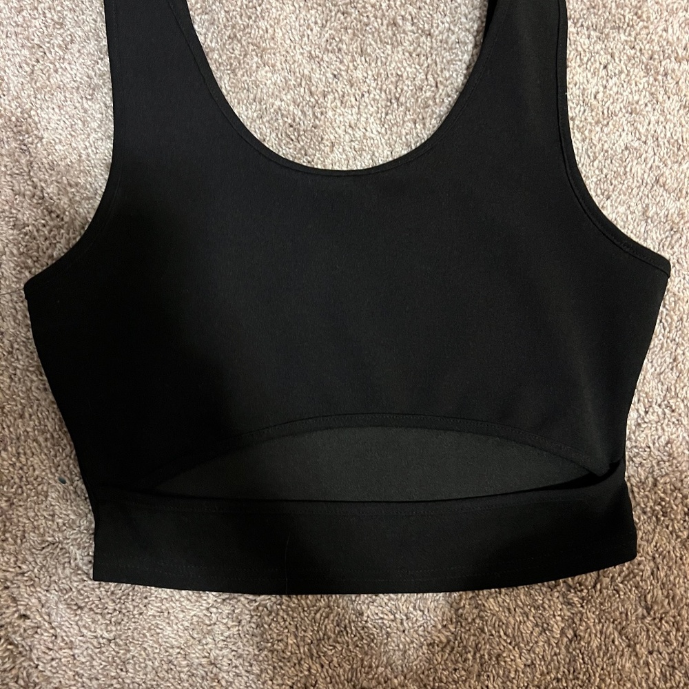 Cropped cut out tank